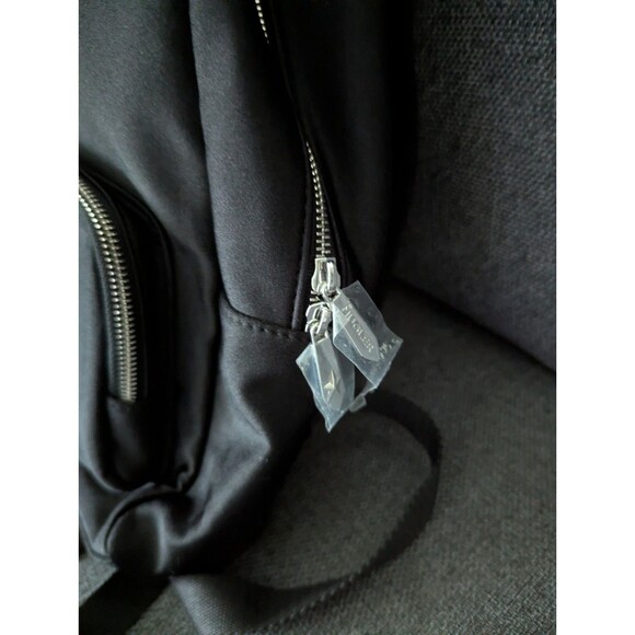 NWOT Mugler Parfums Black Backpack W/Logo And Front Pocket and Zipper Closure main image 8